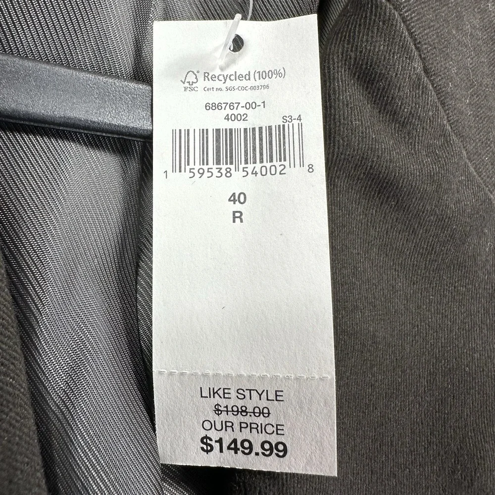 Banana Republic 3 Button Brown Cotton Blazer Men's 40R Sport Coat Smart Casual